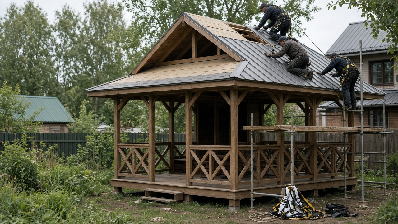 Каркас свой, кровля бригада
