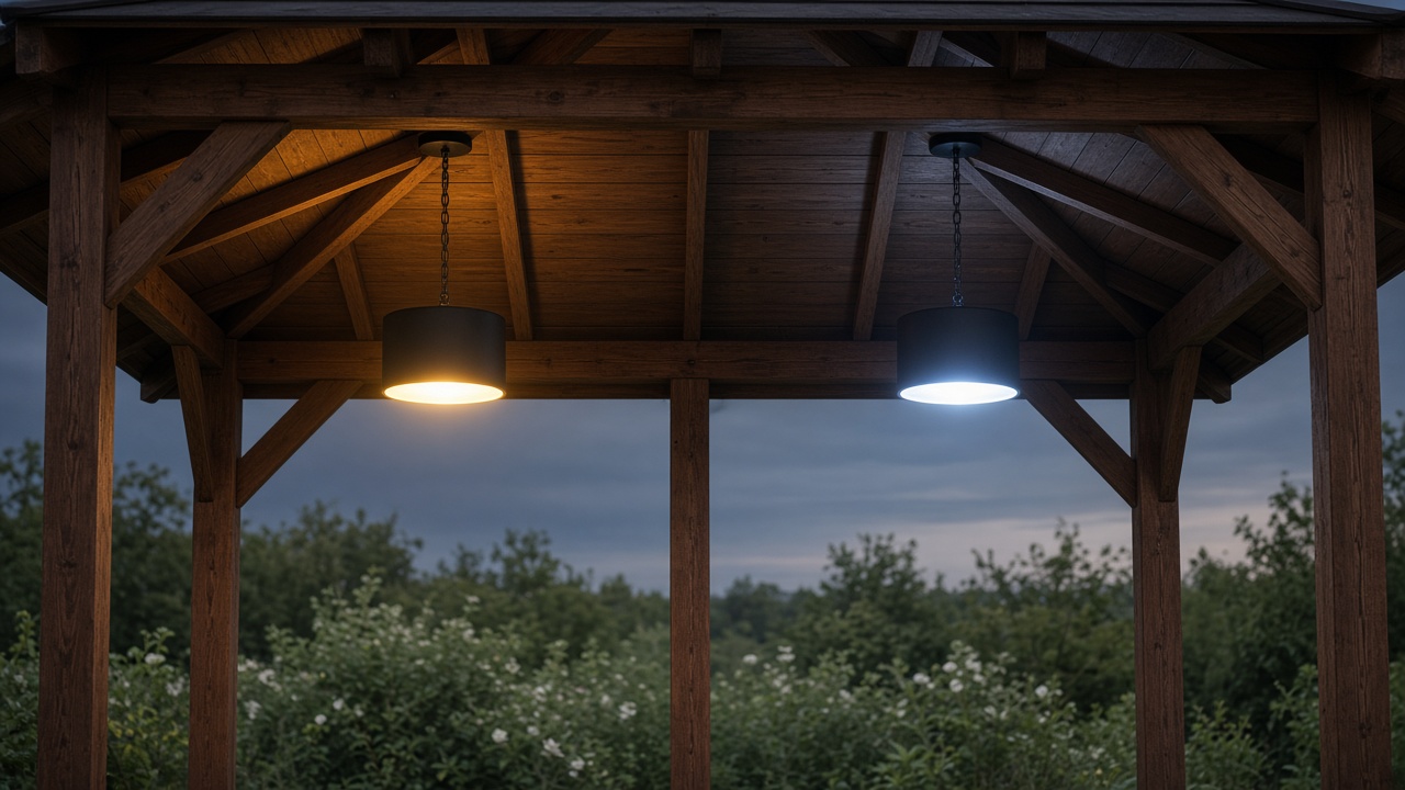 Два LED-светильника: тёплый желтоватый и холодный белый свет